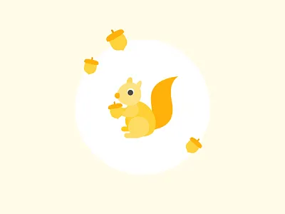 Day 54 Squirrel acorn animal squirrel