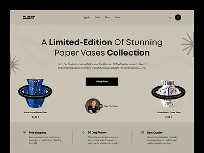Zugat Gift Shop. cart e commerce e shop ecommerce ecommerce store header interface marketplace minimal online shop online shopping online store orix product product cart sajon shop store ui website