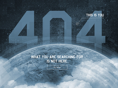 Daily UI Challenge #008 - 404 Page 008 404 404 error 404 error page daily ui daily ui 008 dailyui not found planet space