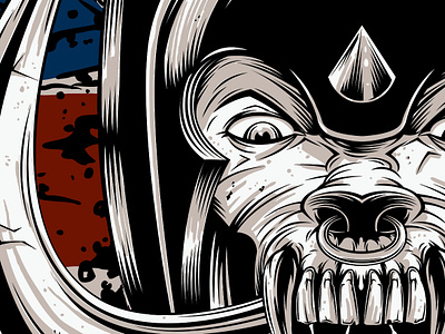Motorhead design illustration merch metal motorhead rock t shirt design