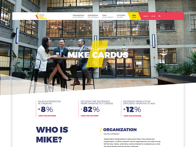 Mike Cardus Homepage colorful geometric hero homepage typographic ui ux ux ui website