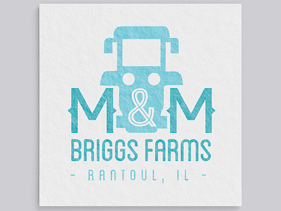 Briggs Farms Logo branding business card design design logo