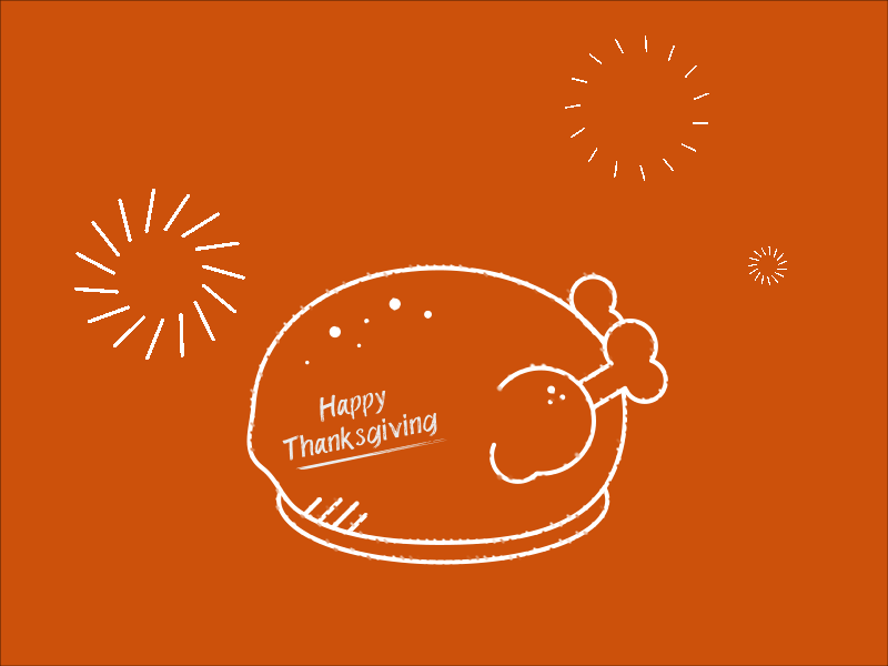 Happy Thanksgiving adobe after effects animation drawing gif holiday illustration