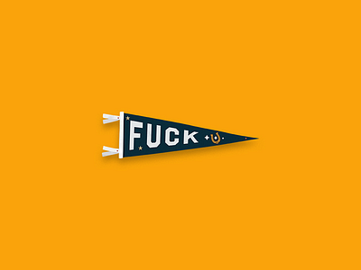 F*ck U. illustration pennant