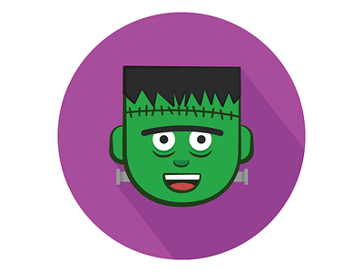 Franky flat design frank frankenstein illustrator