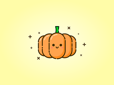 Pumpkin art cute design fruit halloween illustration illustration art inktober pumpkin spooky vectober vector vector art