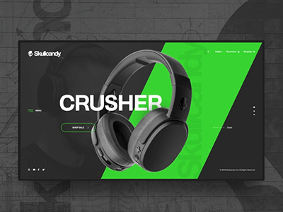 👊Skullcandy interaction 👊 concept interaction design ui uidesign ux webdesigner