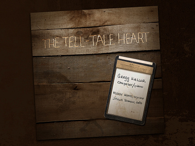 The Tell-Tale Heart album cd cd artwork cd design cd packaging cd sleeve custom type hand lettering hand lettering lettering logo logotype