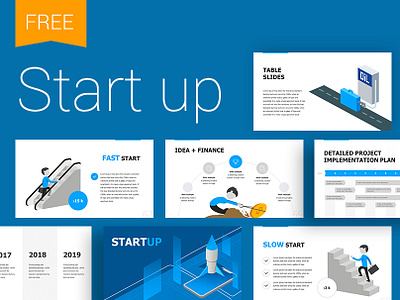 Start Up presentation template identity illustration infographic infographics keynote powerpoint presentation slide start up template