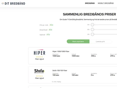 Dit Bredbånd seo company webdesign wordpress