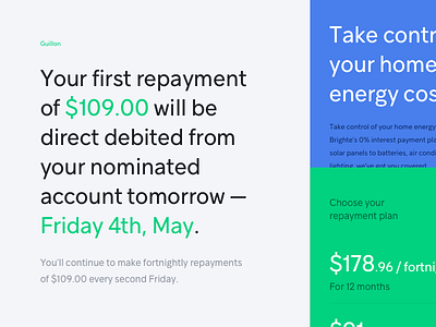 Brighte Styleguide branding brighte colour energy green payment plan startup styleguide sustainable typography website