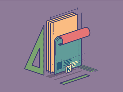 Visual Identity Guide Icon (2/7) guideline icon illustration isometric visual identity