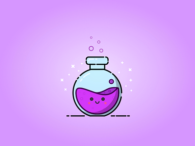 Potion art bottle cute design halloween icon illustration illustration art inktober magical potion potions vectober vector vector art