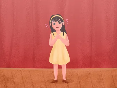 Sing 🎶 cartoon character design digital painting illustration