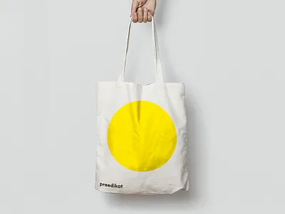 praedikat. bag art bag branding circle praedikat product tote bag yellow