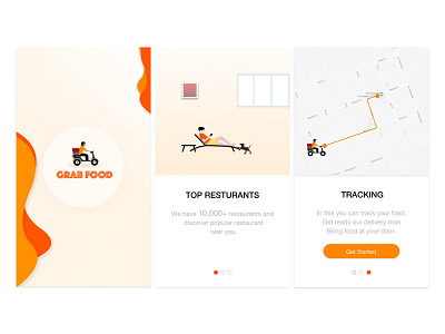 Grab Food app ui ux