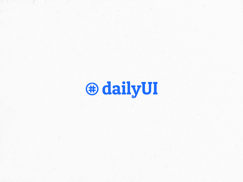 052 Logo Design | 100 Days of UI Design animation blue dailyui logo rotation tag time uidesign