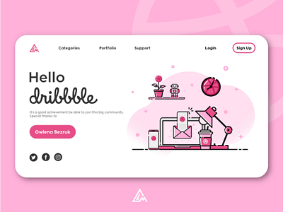 Hello dribbble @owlena bezruk