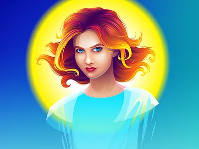 Vector girl girl illustration vector vectorart