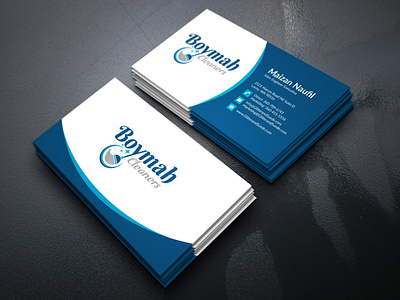 Boymah Cleaners ''Business Card'' boymah cleaners branding business card cleaner design flat illustrator logo minimal photoshop vector