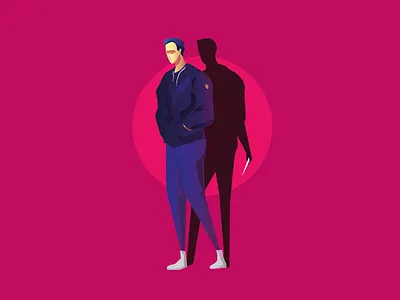 Murderer illustration vector
