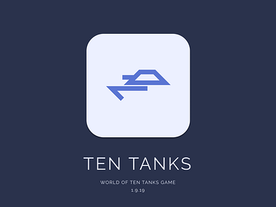 TEN TANKS app application blue brand design dribbble icon logo mobile simple ui ux