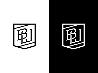 Breckenwood Shield Logo band band logo black black and white geometic lettering logo shield white