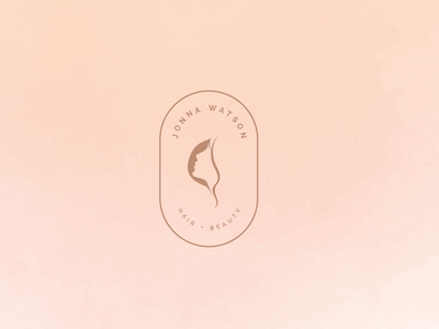 Beauty Salon - Watermark beauty salon logo brand branding busines card design feminine feminine logo icon logo photography photography logo rose gold typography watercolor