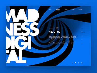 Madness Digital agency branding dailyui design designinspiration dribbble flat design logo ui uidesign userinterface ux webdesign