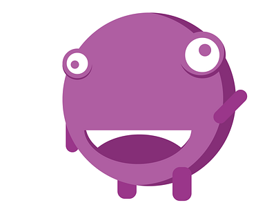 hi character cute illustration round smile weird