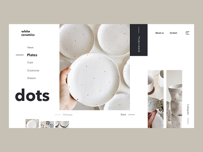 dots design ecommerce landing ui web