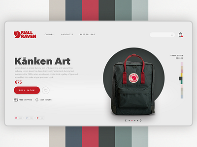 Kanken behance clean creative design designinspiration desktop fjallraven illustration interface kanken minimalism simplicity socialmedia ui uitrends userexperience ux uxdesign web webdesign