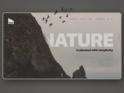 Nature behance clean cream creative design designinspiration desktop dream interface minimalism nature simplicity socialmedia ui uitrends userexperience ux uxdesign web webdesign