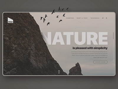 Nature behance clean cream creative design designinspiration desktop dream interface minimalism nature simplicity socialmedia ui uitrends userexperience ux uxdesign web webdesign