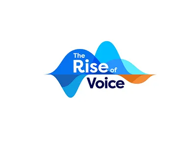 The Rise of Voice branding event logo sound wave