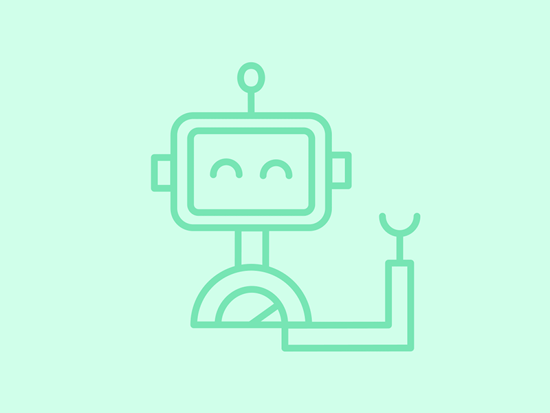 Signifly icons - Great green after effects animation branding design green id identity illustration motion robot