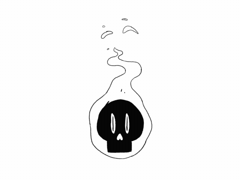 Anitober Day 03: Roasted 2d animación animation anitober anitober 2018 art arte black and white cel animation character frame by frame inktober inktober 2018 tvpaint