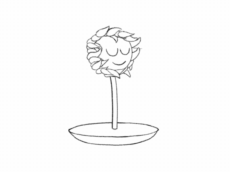 Anitober Day 02: Tranquil 2d animación animation anitober anitober 2018 art black and white cel animation character frame by frame illustration inktober inktober 2018 tvpaint