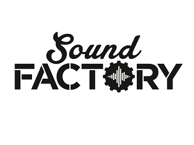 Sound Factory brand and identity branding custom lettering guitar gear identitydesign logo design music equipment music store prince george rebrand refresh typography waveform word mark design wordmark