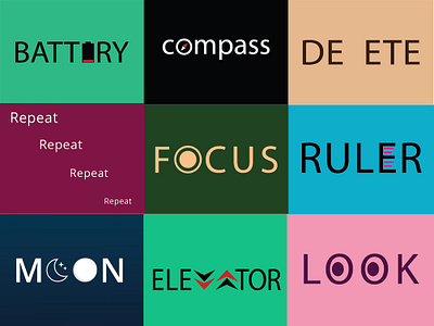 word - action ( volume -1) creative design graphic design