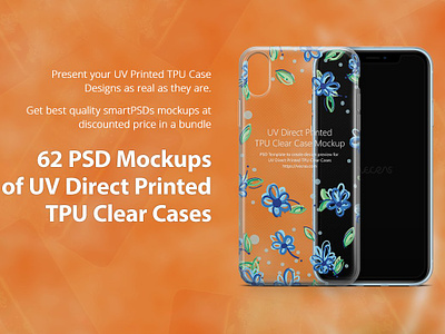 62 Mockups Bundle of UV TPU Clear