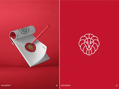 Lion Logo Designs agricultural animal branding design lion logo monoline original unused