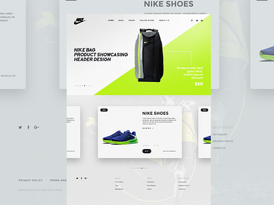 Nike landing page design design landing page ui web design web ui