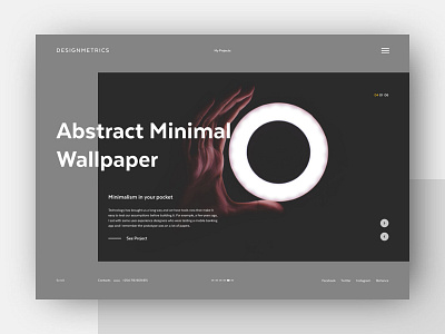 D1 design landing page minimal sketch ui ux