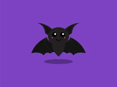Bat bat cute halloween illustration illustrator spooky vector