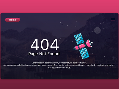 404 - Page Not Found adobe xd dailyui design draft drafted graphic illustration interface design ui