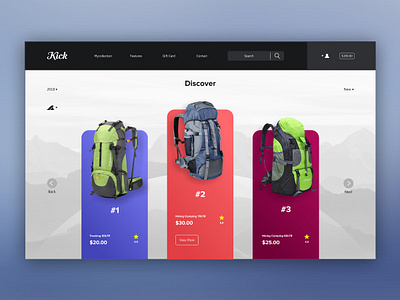 Camping Shop uidesign ux design web design