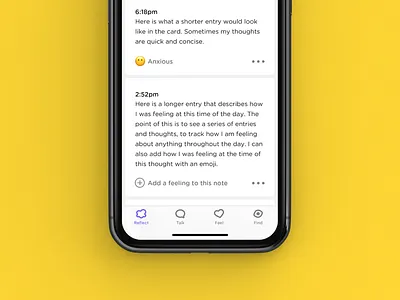 Humanize - Reflect (Updated) card copy icons ios ui