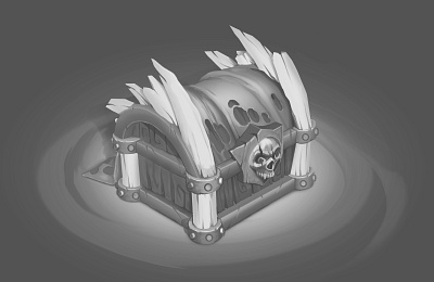 Undead Chest casual cg chest game art undead