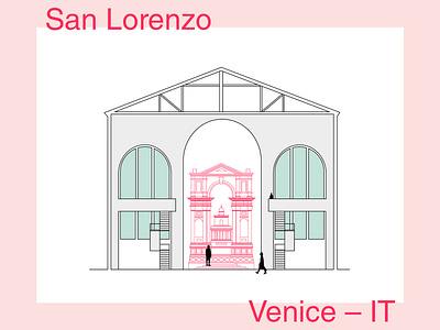 San Lorenzo – minimalist illustration architectural architecture drawing illustration illustrator minimal minimalart